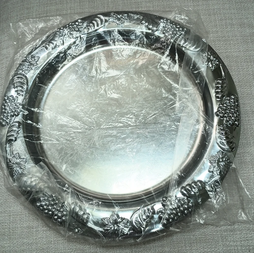 Action Industries 1983 Vintage Silver‎ Chrome Dish Tray 13